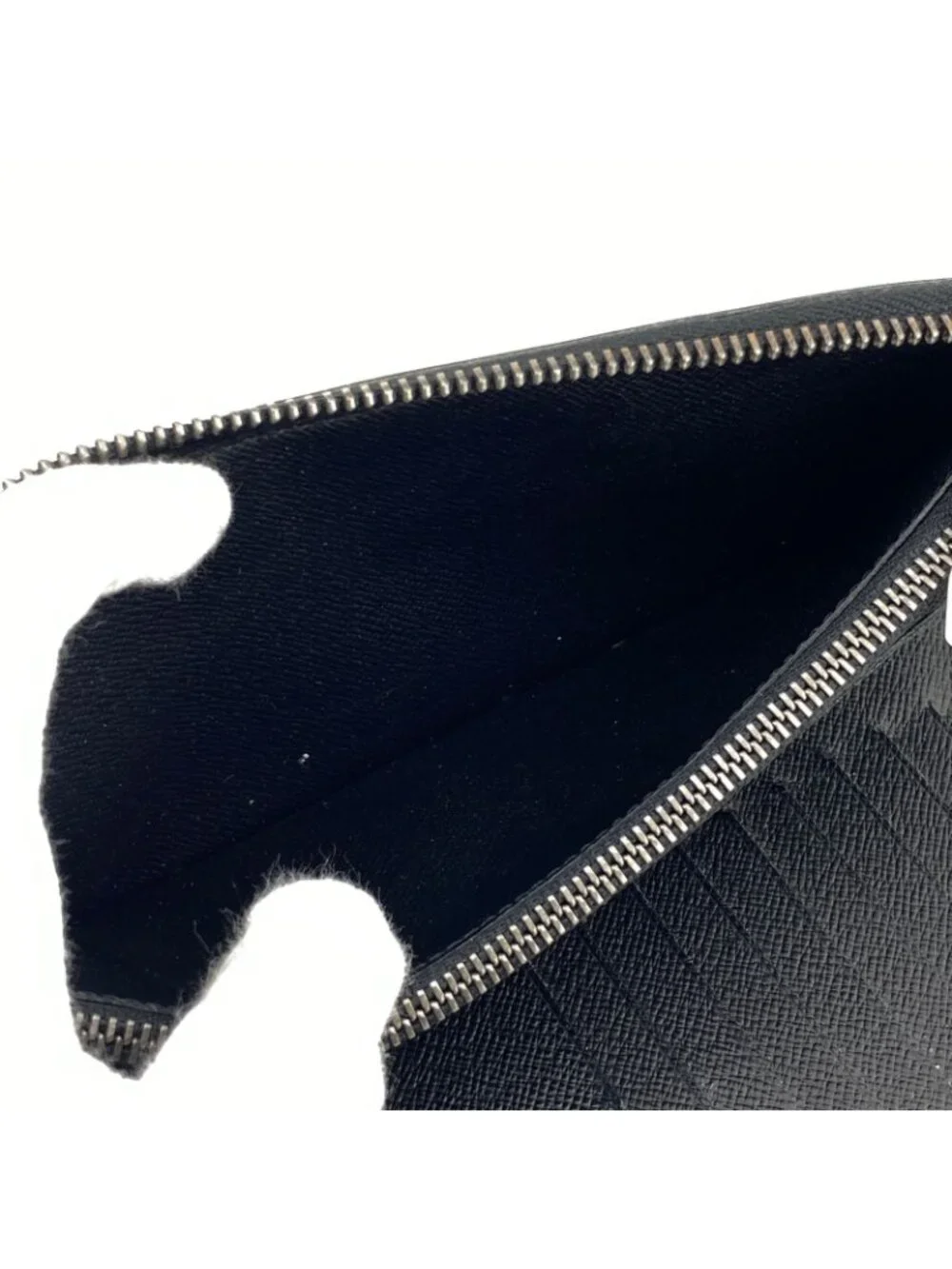 Louis Vuitton Zippy Wallet Vertical Monogram Eclipse Zip Around Black Gray
